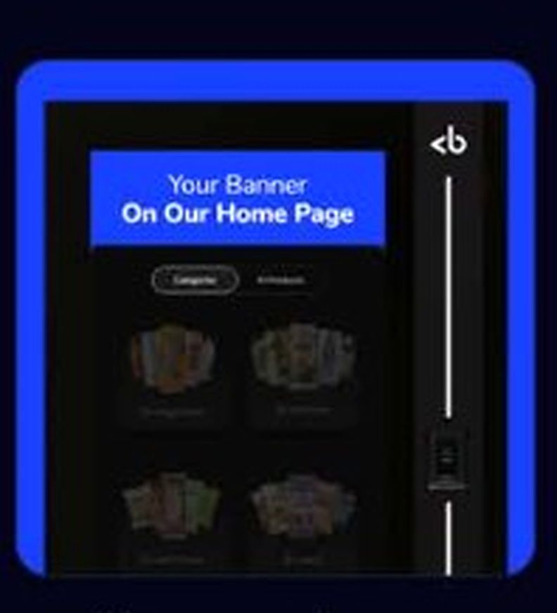Home-screen banner on the machine